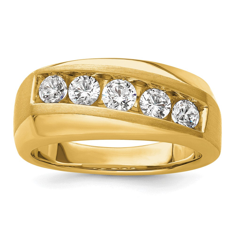 10K Lab Grown Diamond VS/SI FGH Men's 5-Stone Ring