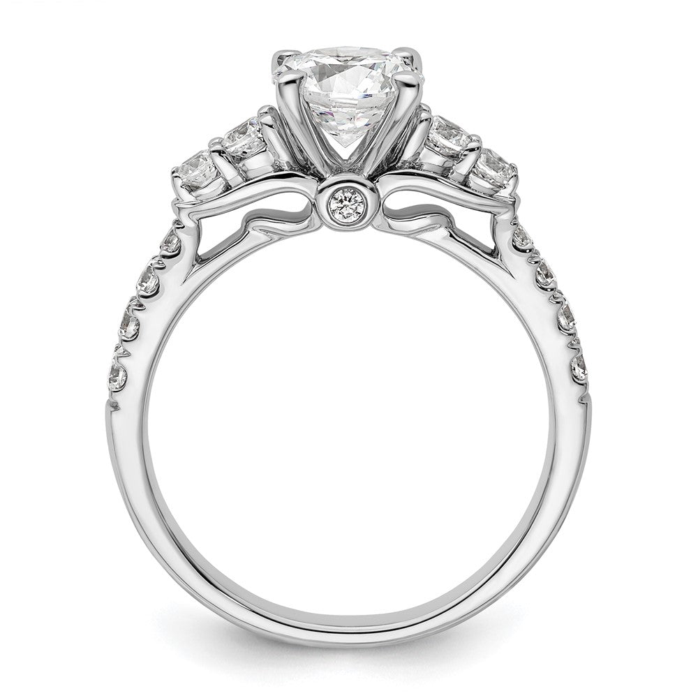 14K White Gold Lab Grown Diamond VS/SI FGH Semi-mount Engagement Rin