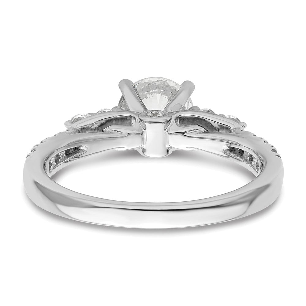 14K White Gold Lab Grown Diamond VS/SI FGH Semi-mount Engagement Rin