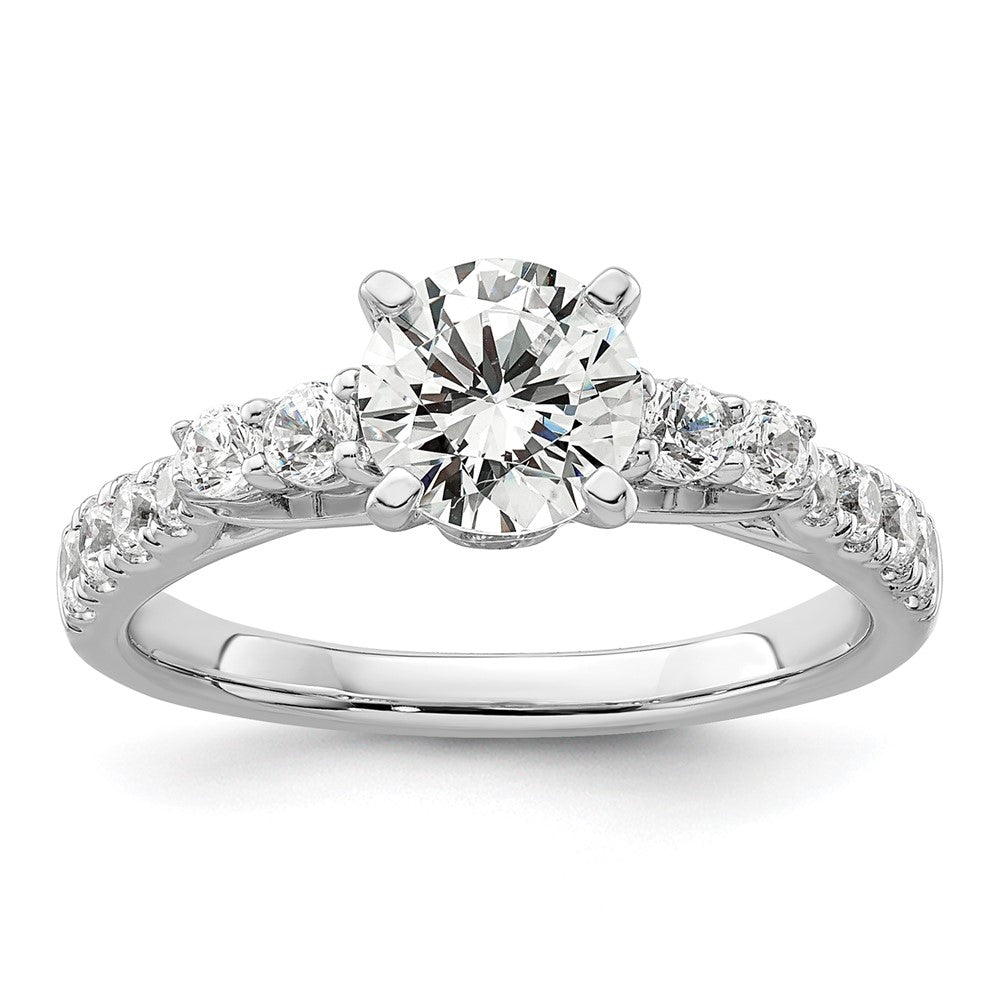 14K White Gold Lab Grown Diamond VS/SI FGH Semi-mount Engagement Rin