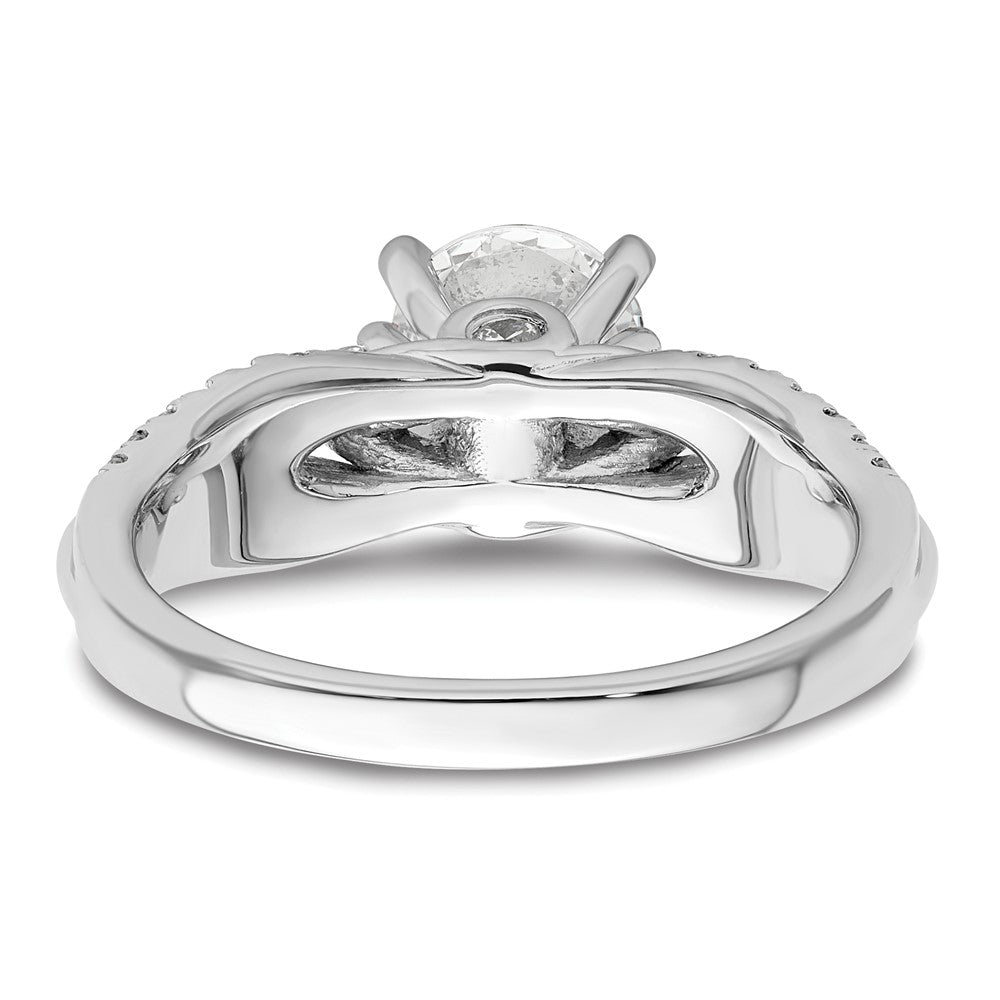 14K White Gold Lab Grown Diamond VS/SI FGH Semi-mount Engagement Rin