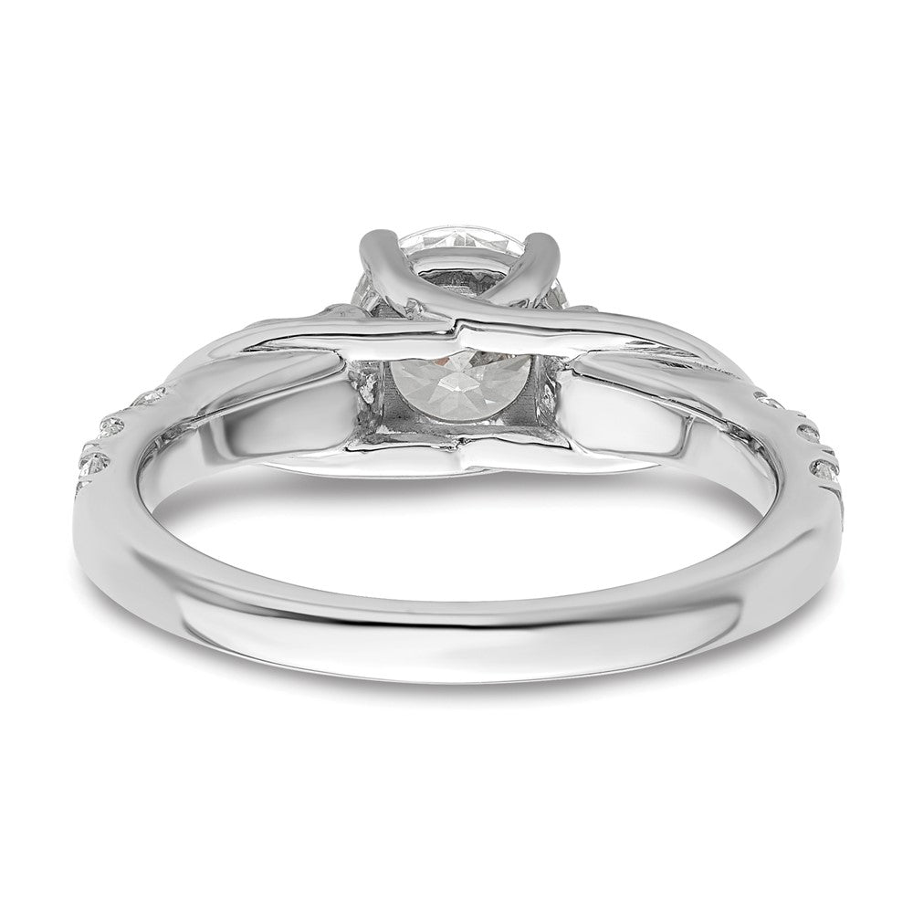 14K White Gold Lab Grown Diamond VS/SI FGH Semi-mount Engagement Rin