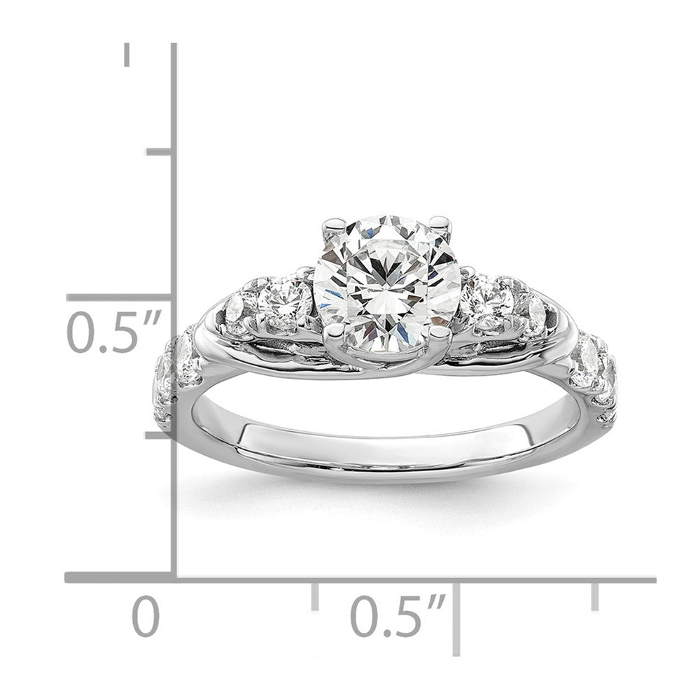 14K White Gold Lab Grown Diamond VS/SI FGH Semi-mount Engagement Rin