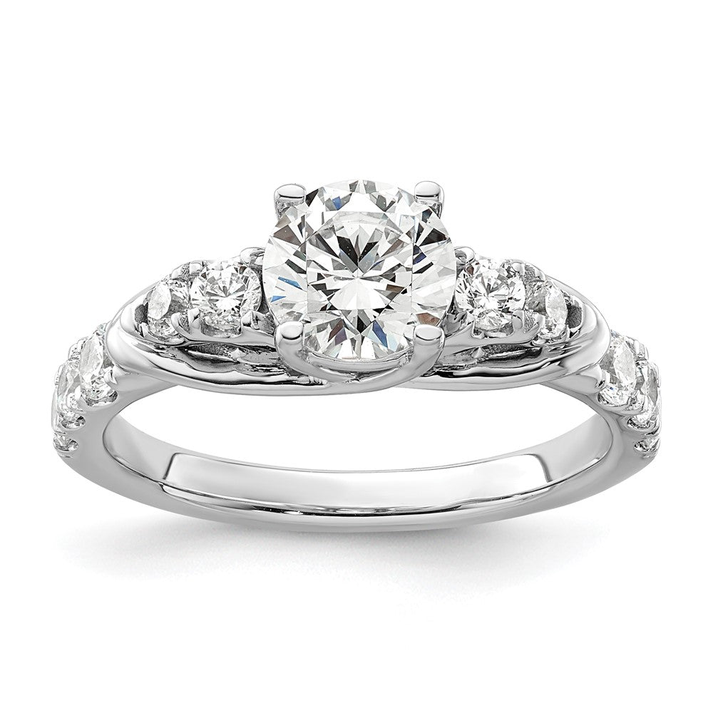 14K White Gold Lab Grown Diamond VS/SI FGH Semi-mount Engagement Rin