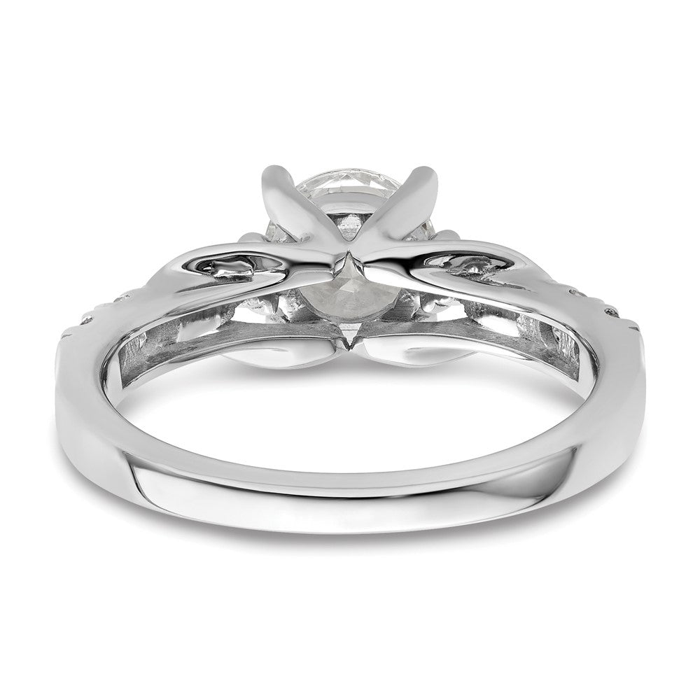 14K White Gold Lab Grown Diamond VS/SI FGH Semi-mount Engagement Rin