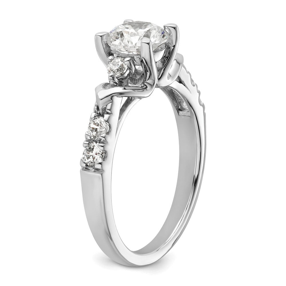 14K White Gold Lab Grown Diamond VS/SI FGH Semi-mount Engagement Rin