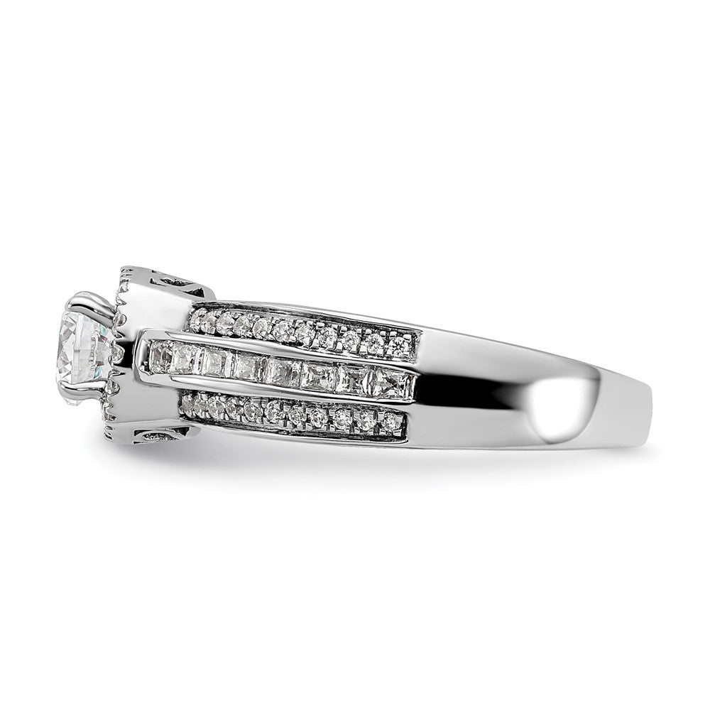 14K White Gold Lab Grown Diamond VS/SI FGH Semi-mount Engagement Rin