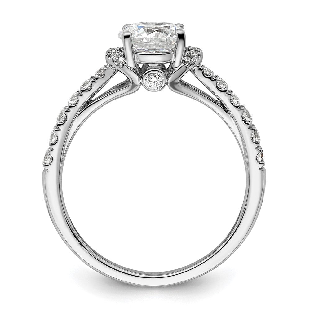 14K White Gold Lab Grown Diamond VS/SI FGH Semi-mount Engagement Rin