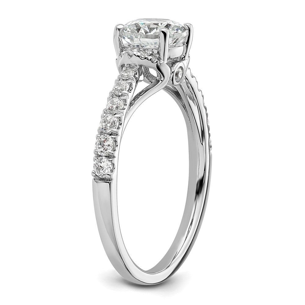 14K White Gold Lab Grown Diamond VS/SI FGH Semi-mount Engagement Rin