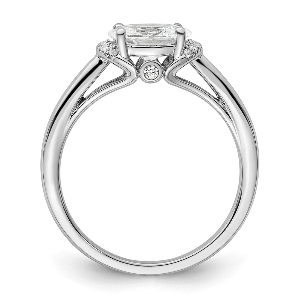 14K White Gold Lab Grown Diamond VS/SI FGH Semi-mount Engagement Rin