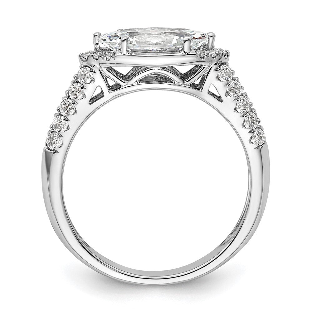 14K White Gold Lab Grown Diamond VS/SI FGH Semi-mount Engagement Rin