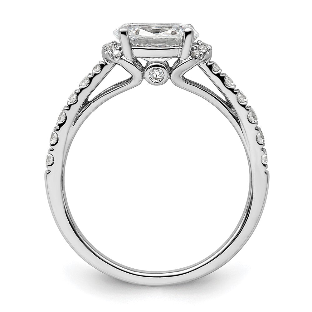 14K White Gold Lab Grown Diamond VS/SI FGH Semi-mount Engagement Rin