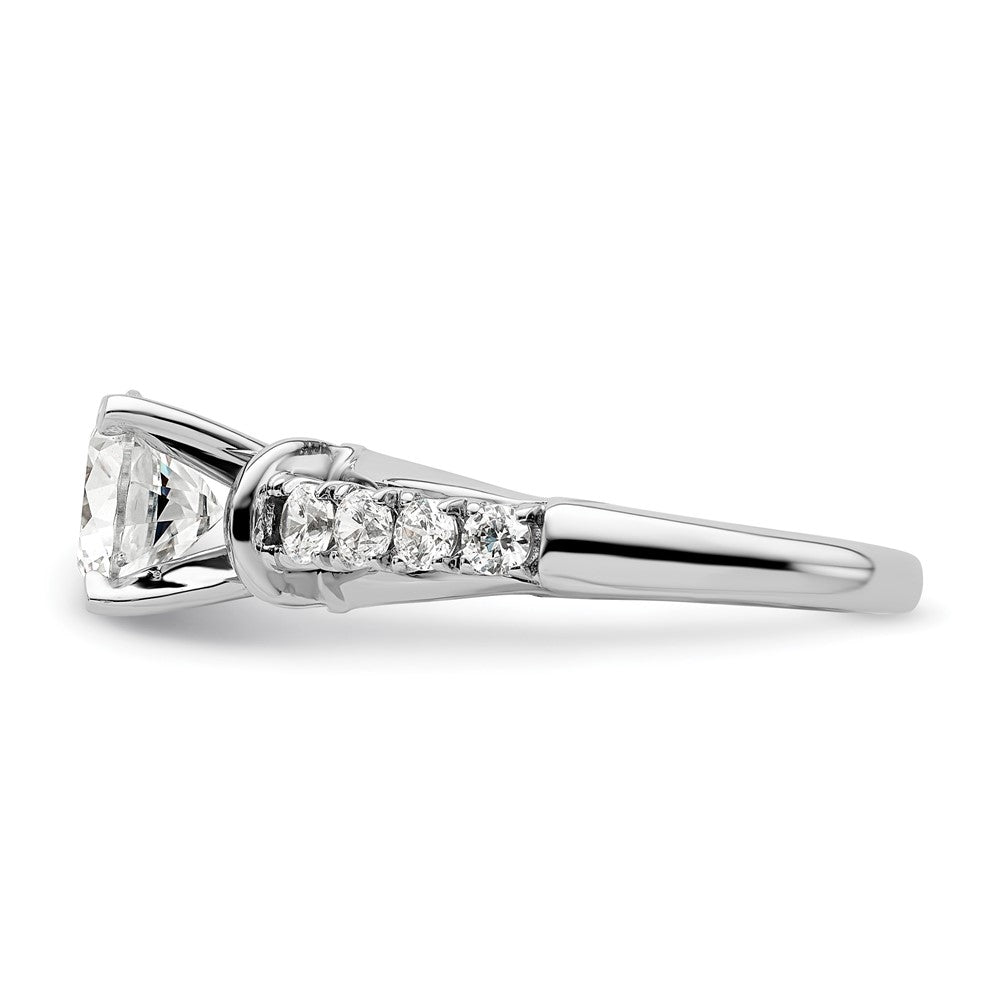 14K White Gold Lab Grown Diamond VS/SI FGH Semi-mount Engagement Rin