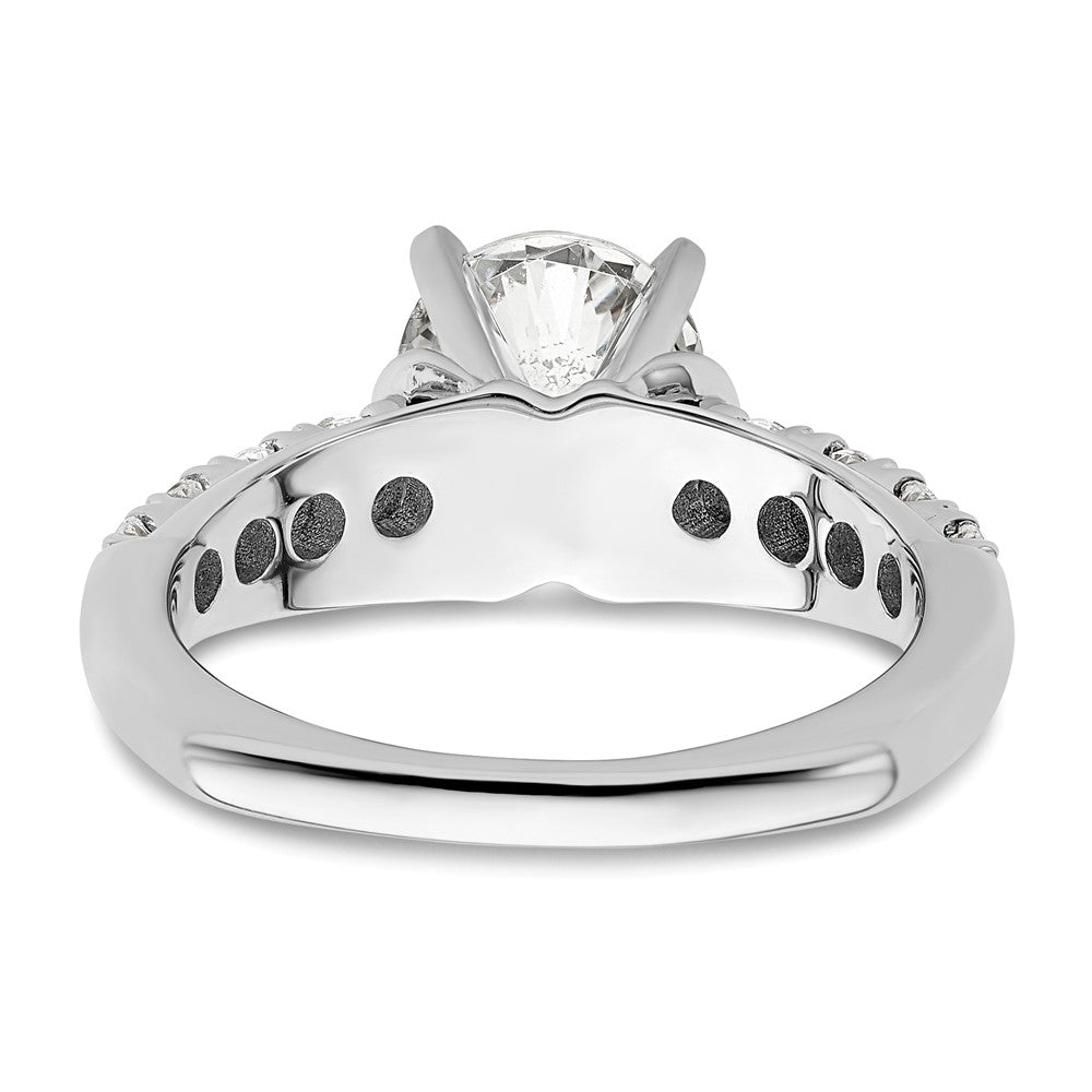 14K White Gold Lab Grown Diamond VS/SI FGH Semi-mount Engagement Rin