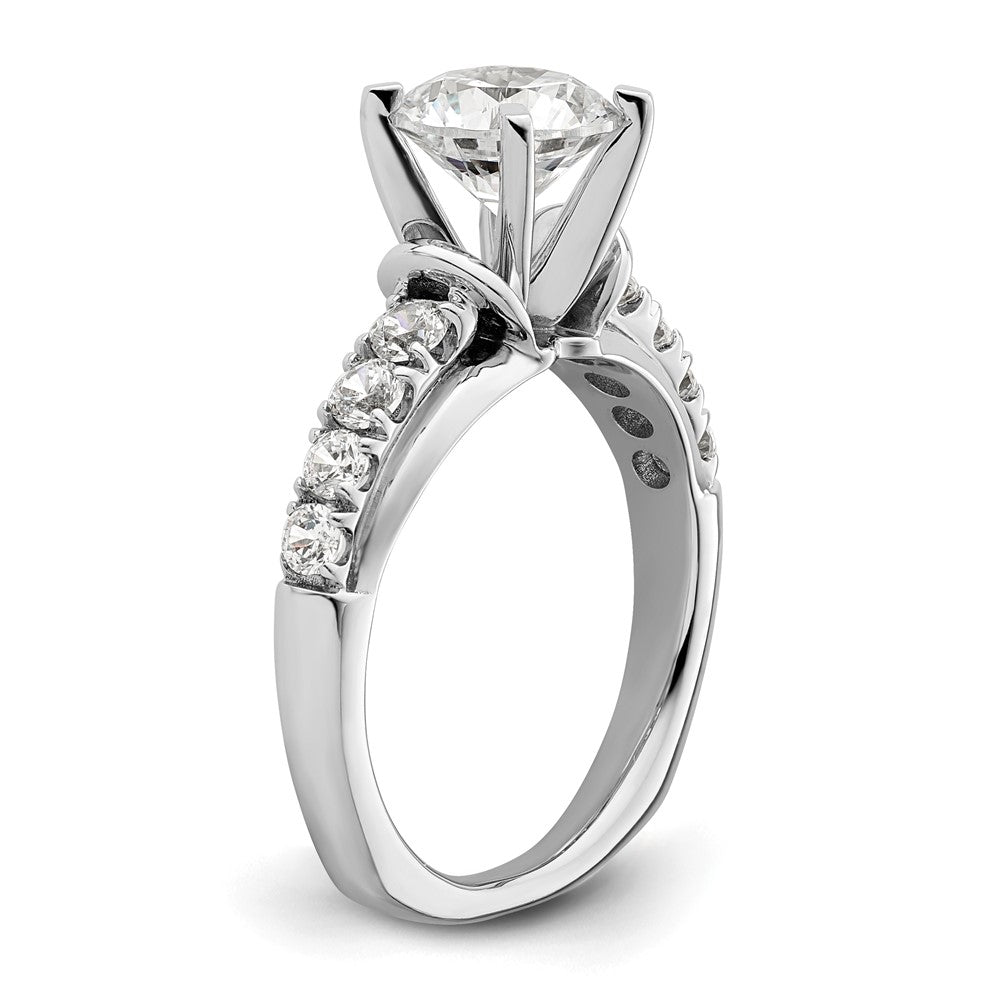 14K White Gold Lab Grown Diamond VS/SI FGH Semi-mount Engagement Rin