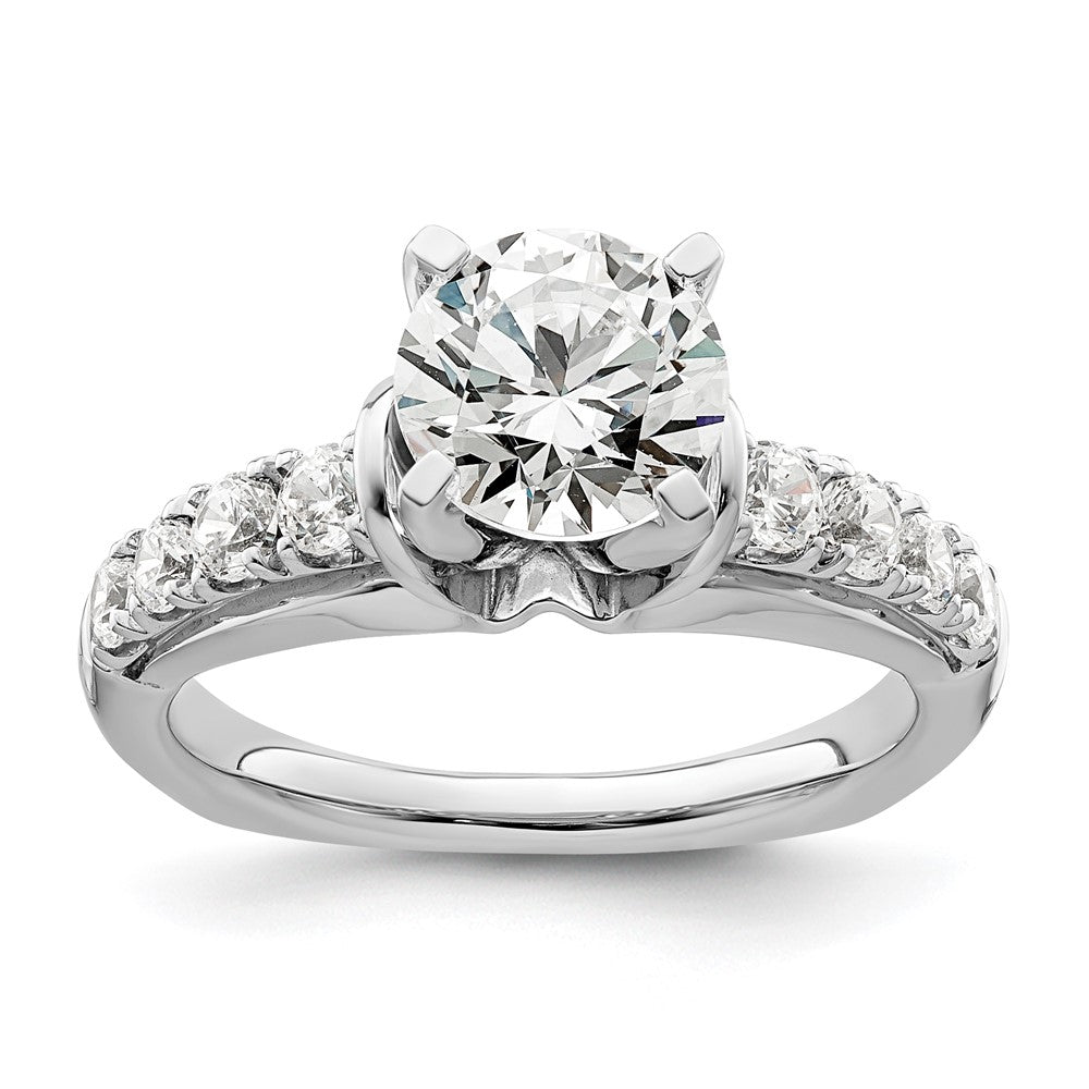 14K White Gold Lab Grown Diamond VS/SI FGH Semi-mount Engagement Rin