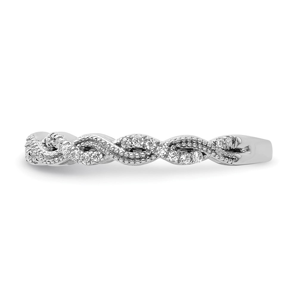 14K White Gold Lab Grown Diamond VS/SI FGH Wedding Band