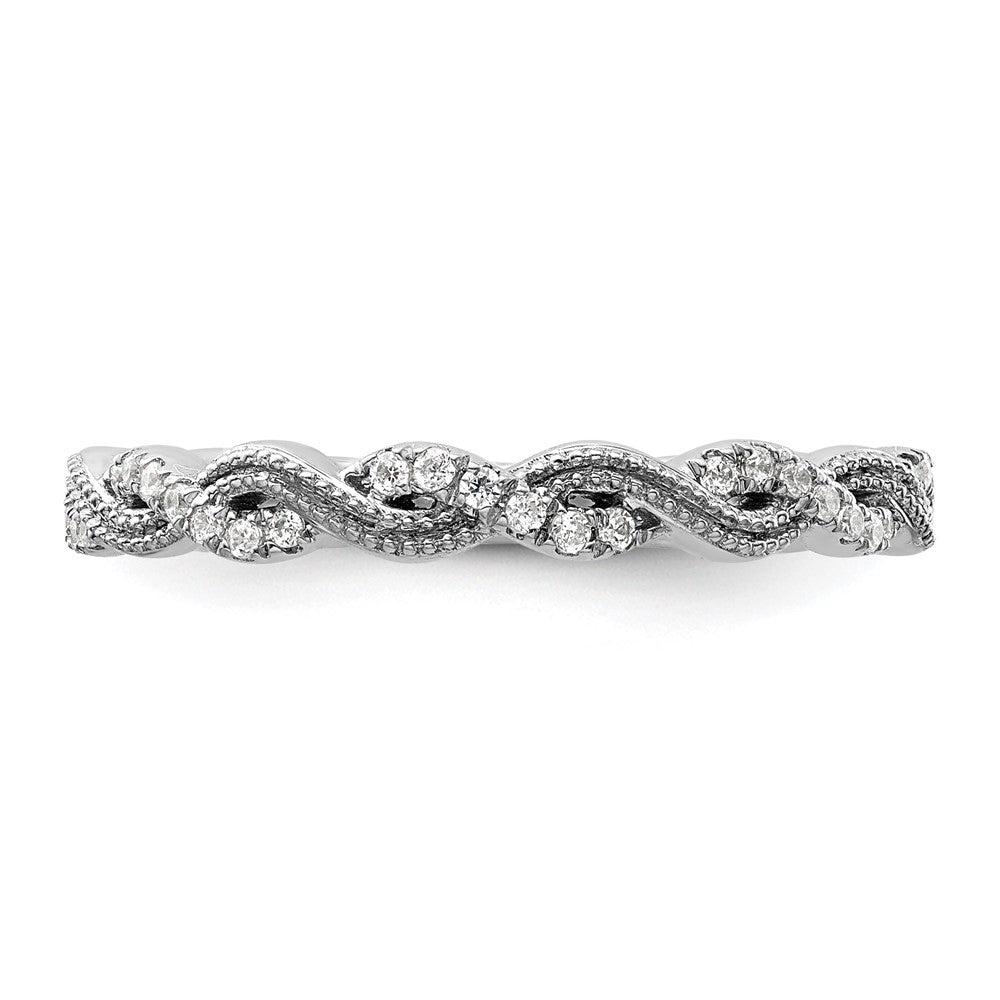 14K White Gold Lab Grown Diamond VS/SI FGH Wedding Band