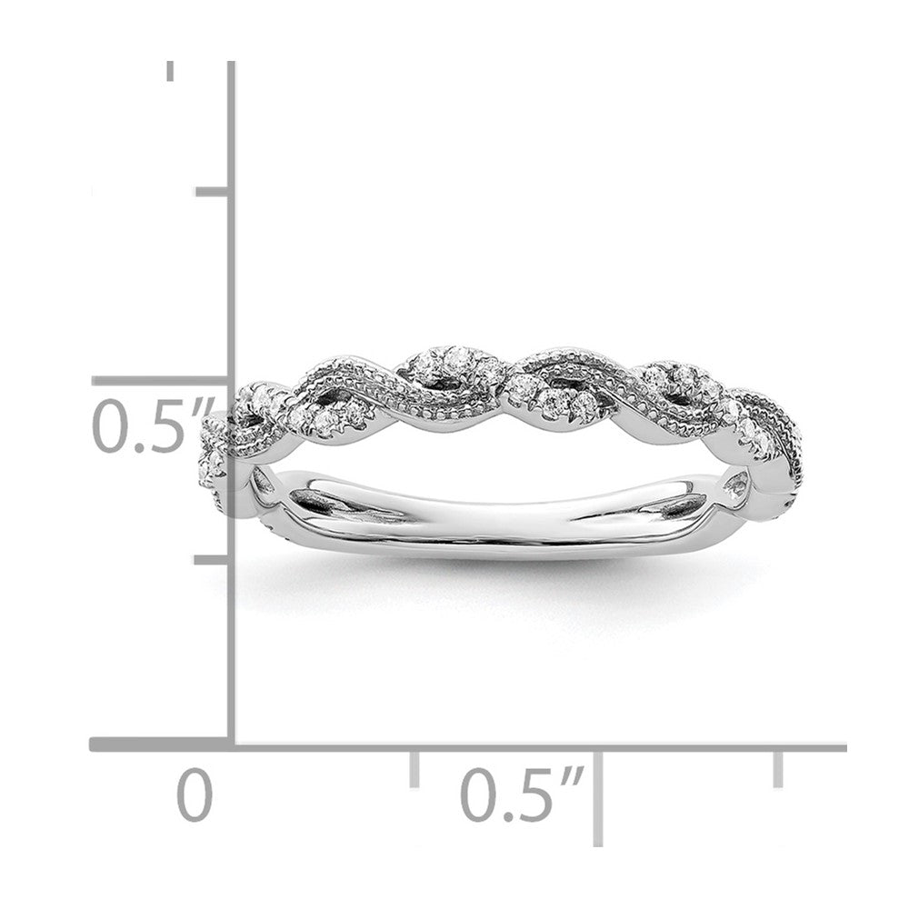 14K White Gold Lab Grown Diamond VS/SI FGH Wedding Band