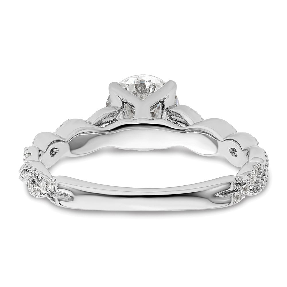 14K White Gold Lab Grown Diamond VS/SI FGH Semi-mount Engagement Rin