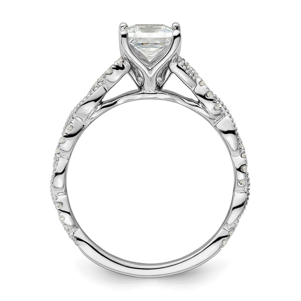 14K White Gold Lab Grown Diamond VS/SI FGH Semi-mount Engagement Rin