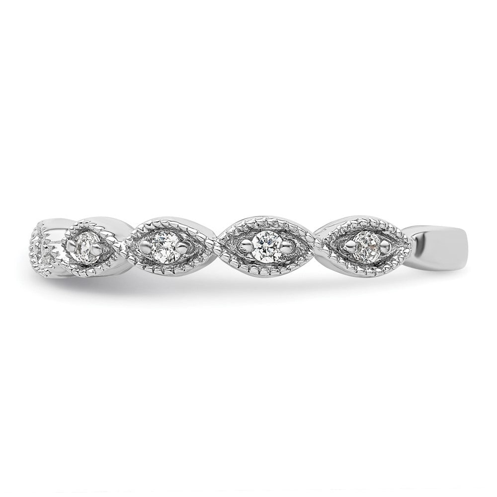 14K White Gold Lab Grown Diamond VS/SI FGH Wedding Band