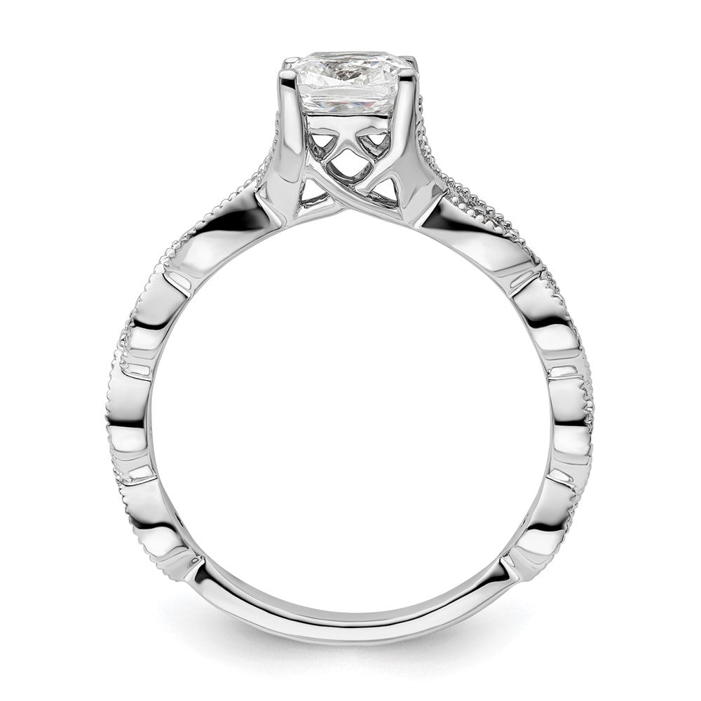 14K White Gold Lab Grown Diamond VS/SI FGH Semi-mount Engagement Rin