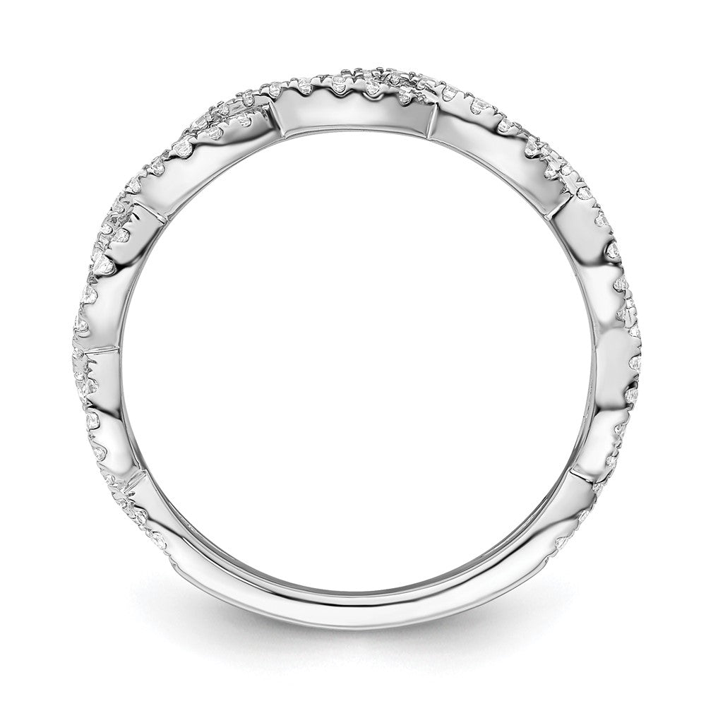 14K White Gold Lab Grown Diamond VS/SI FGH Wedding Band