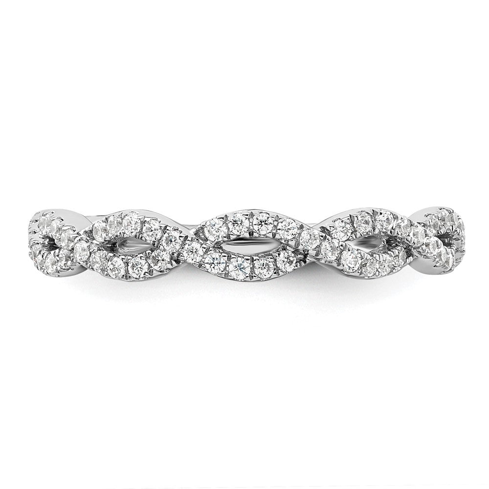 14K White Gold Lab Grown Diamond VS/SI FGH Wedding Band