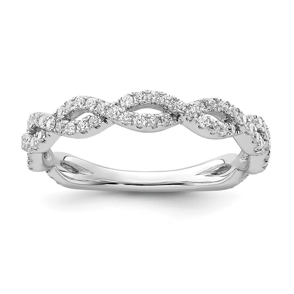 14K White Gold Lab Grown Diamond VS/SI FGH Wedding Band