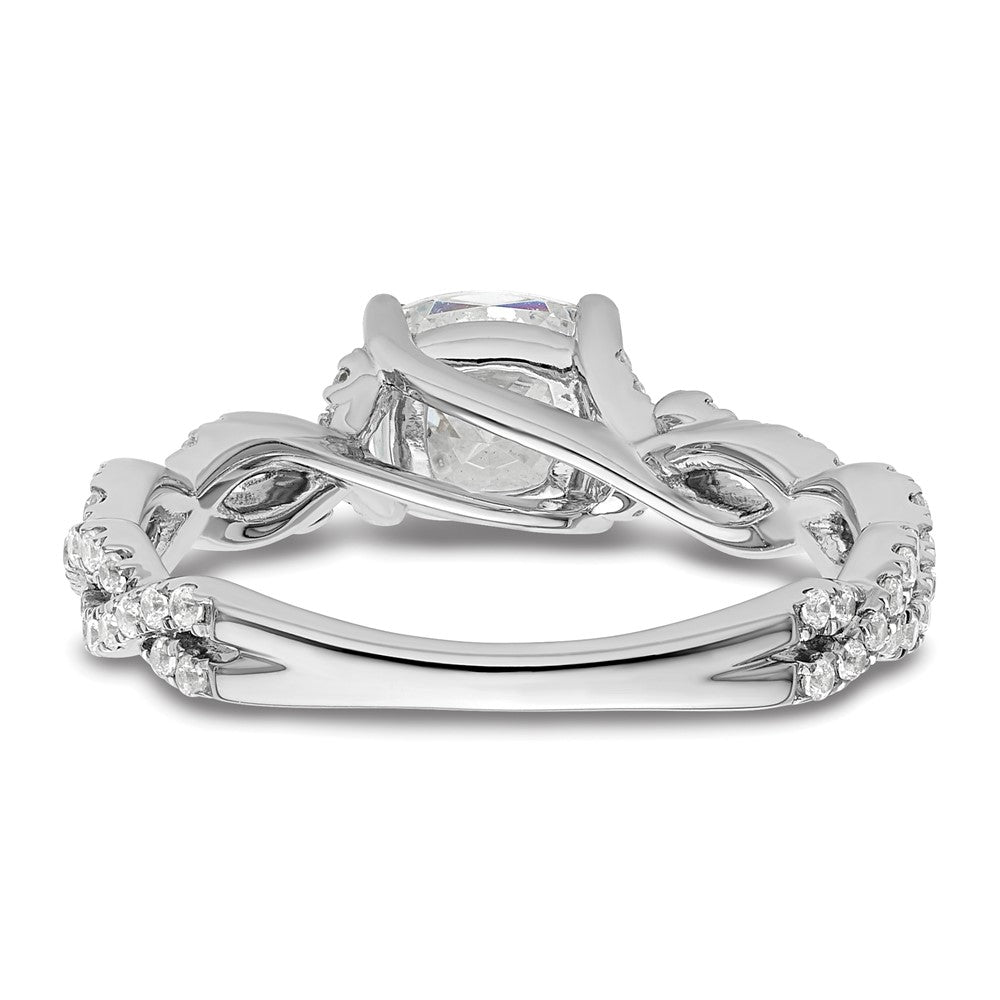 14K White Gold Lab Grown Diamond VS/SI FGH Semi-mount Engagement Rin