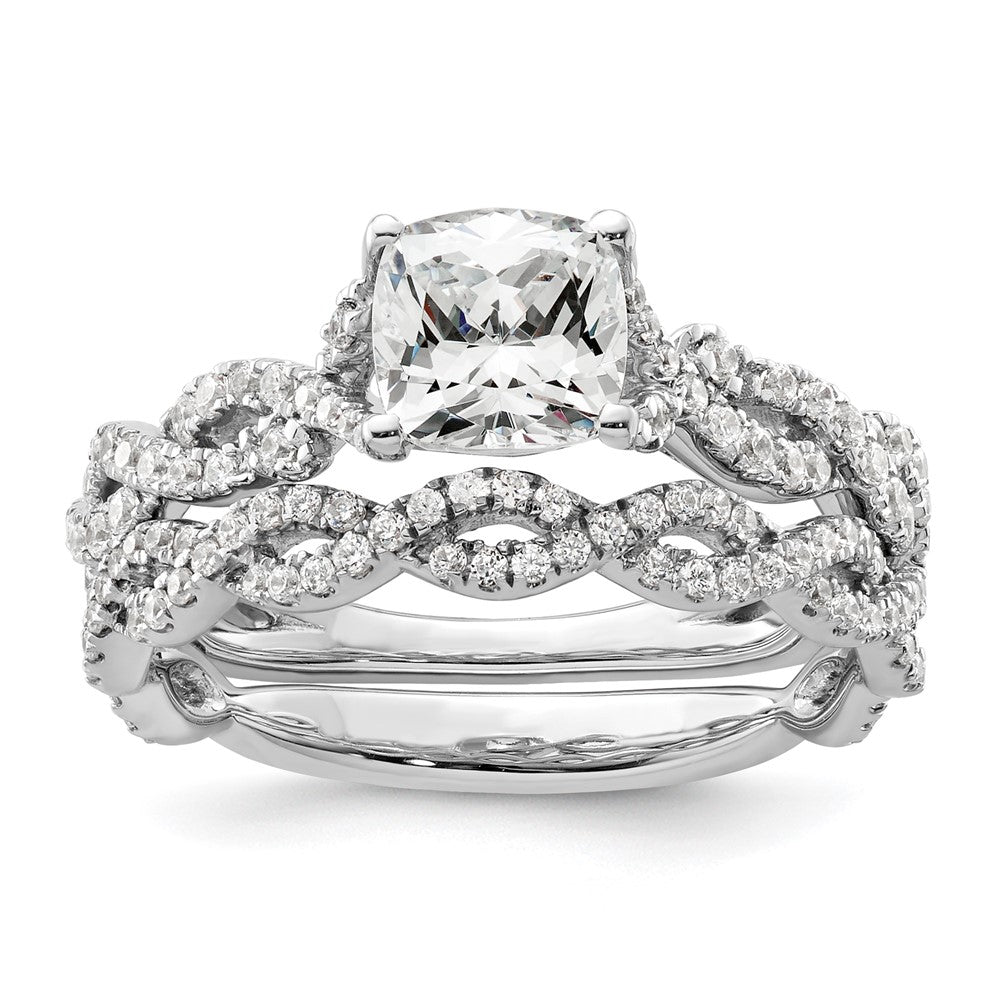 14K White Gold Lab Grown Diamond VS/SI FGH Semi-mount Engagement Rin