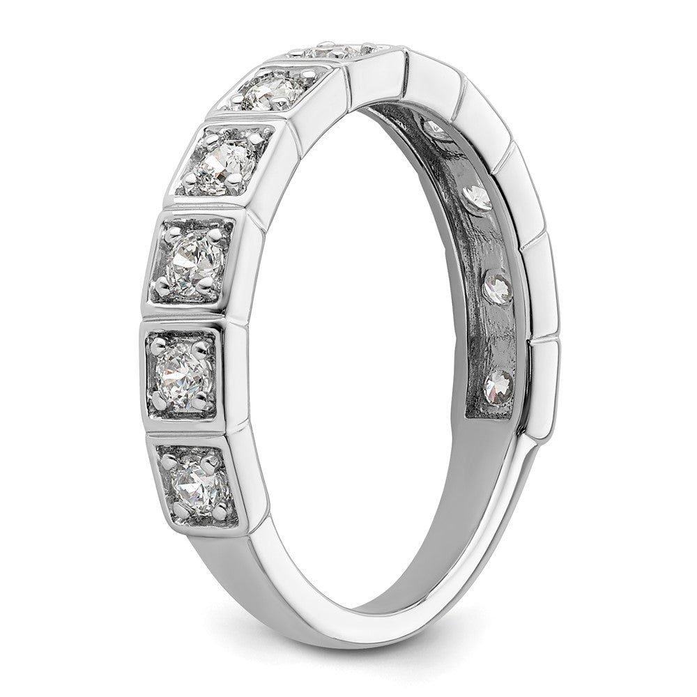 14K White Gold Lab Grown Diamond VS/SI FGH Band