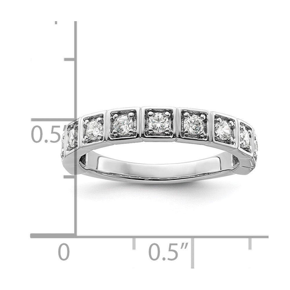 14K White Gold Lab Grown Diamond VS/SI FGH Band