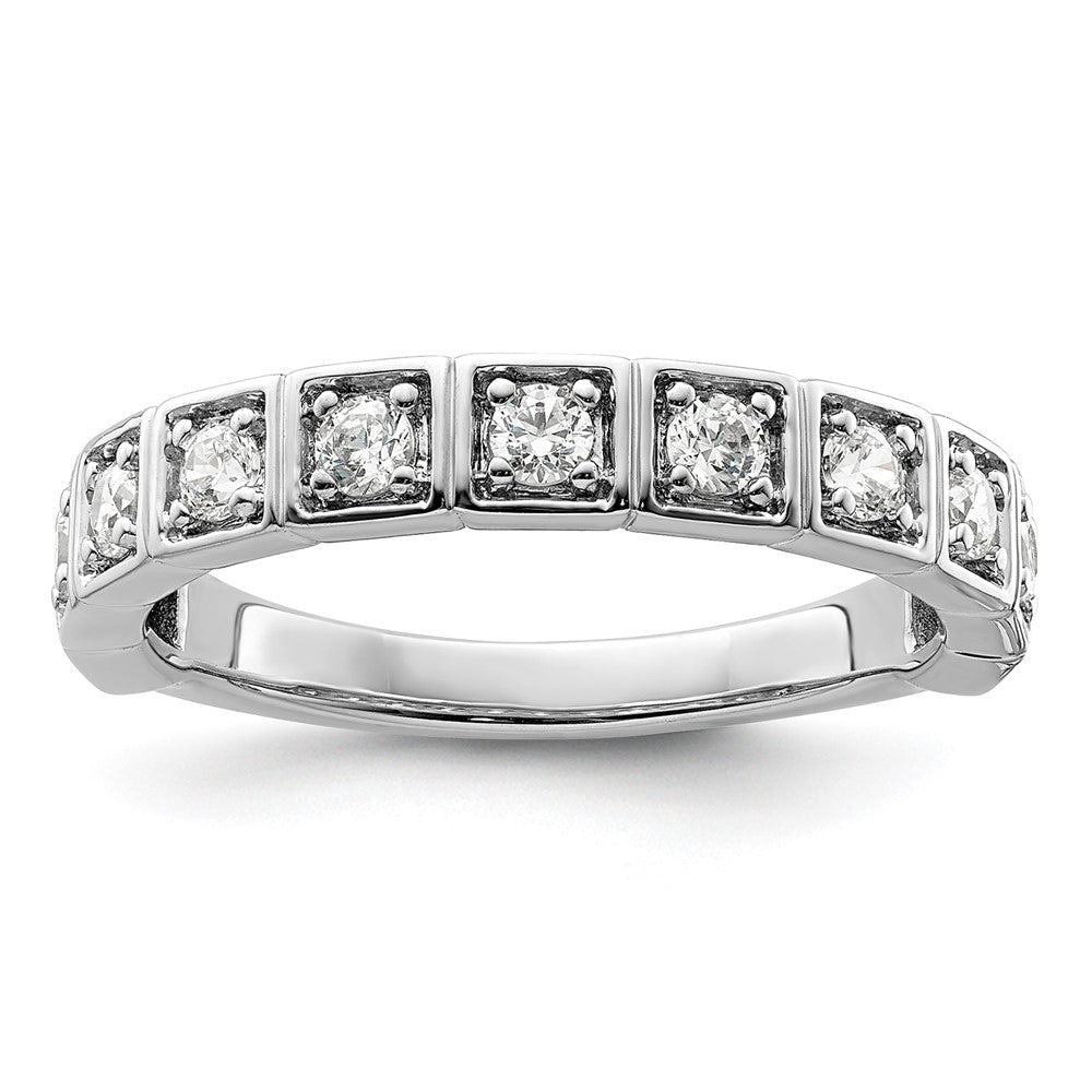 14K White Gold Lab Grown Diamond VS/SI FGH Band