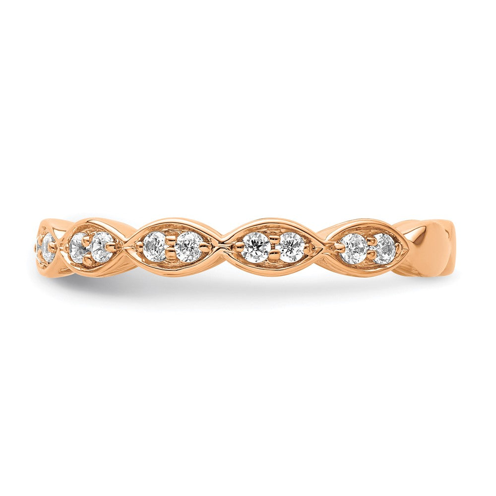 14K Rose Gold Lab Grown Diamond VS/SI FGH Band