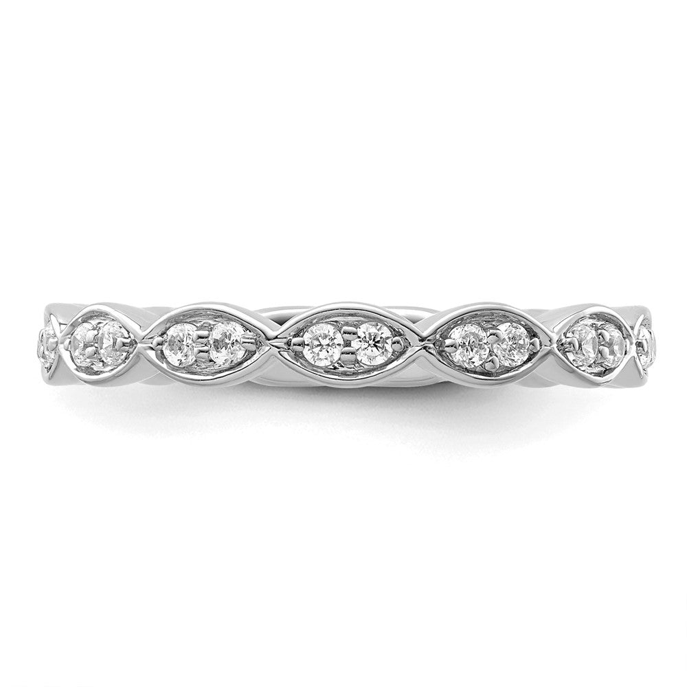 14K White Gold Lab Grown Diamond VS/SI FGH Band