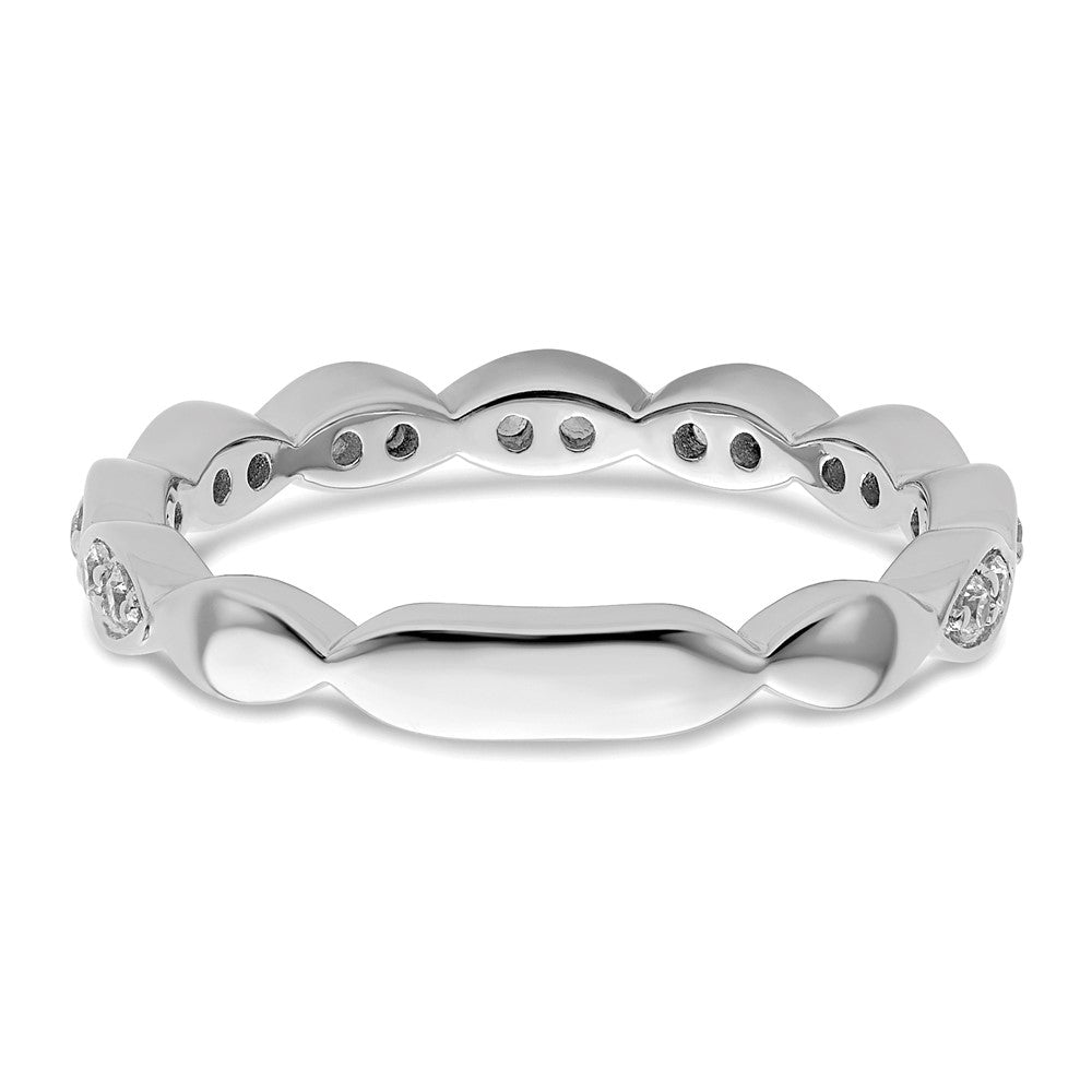 14K White Gold Lab Grown Diamond VS/SI FGH Band