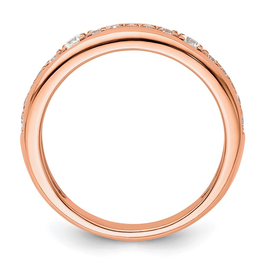 14K Rose Gold Lab Grown Diamond VS/SI FGH Wedding Band