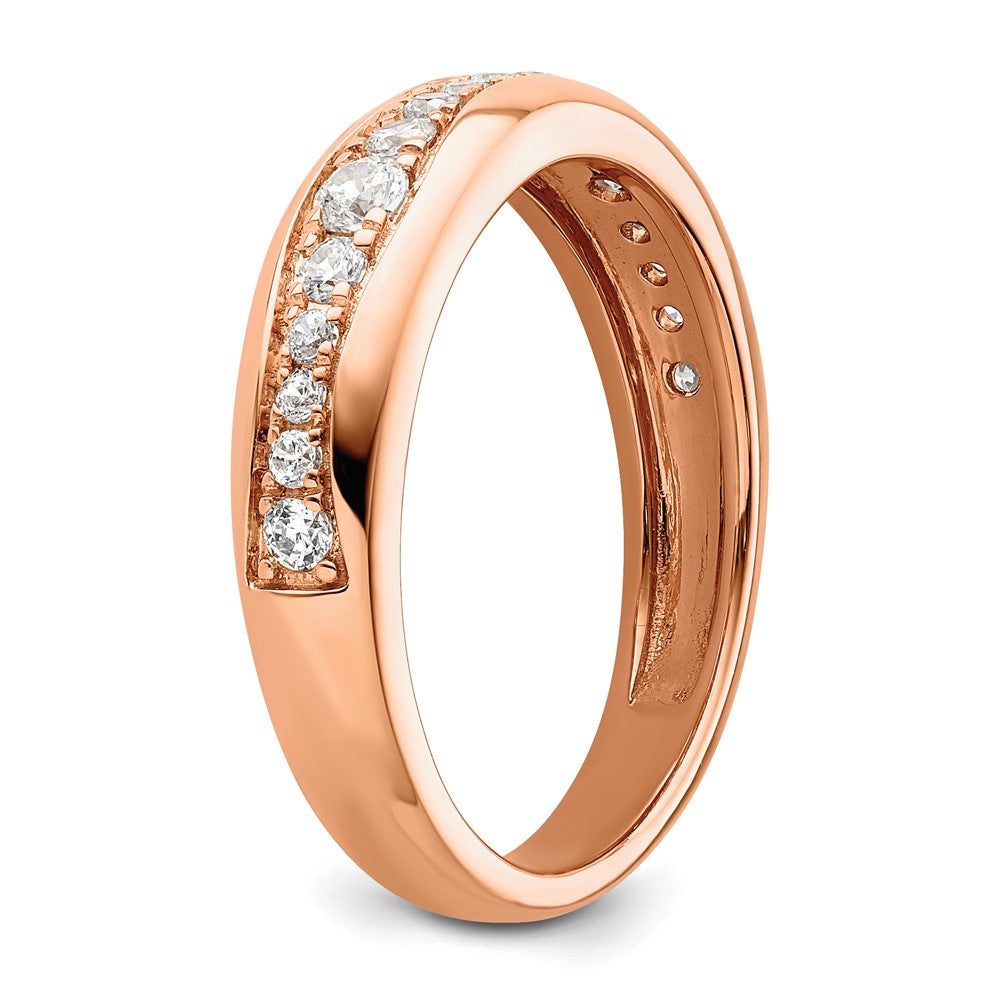 14K Rose Gold Lab Grown Diamond VS/SI FGH Wedding Band