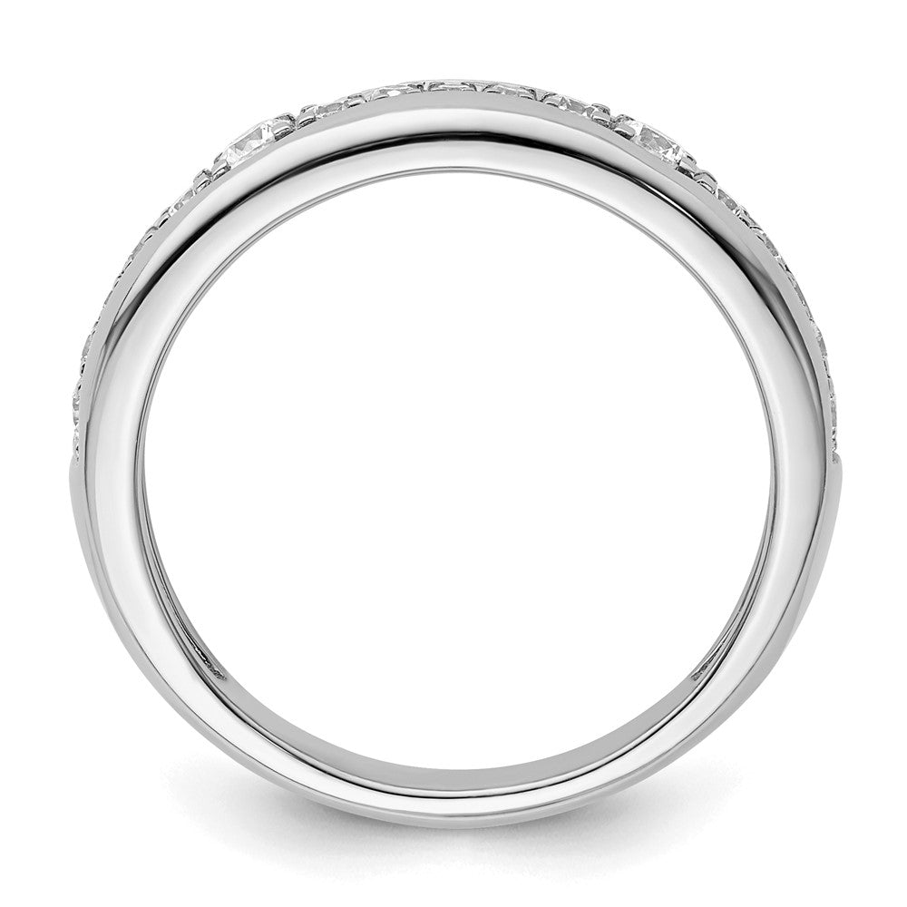 14K White Gold Lab Grown Diamond VS/SI FGH Wedding Band