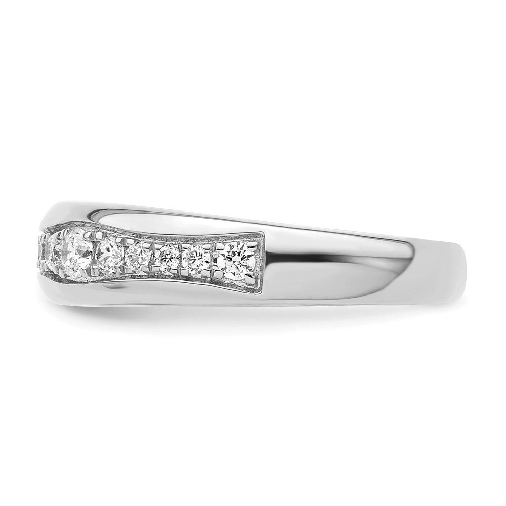 14K White Gold Lab Grown Diamond VS/SI FGH Wedding Band