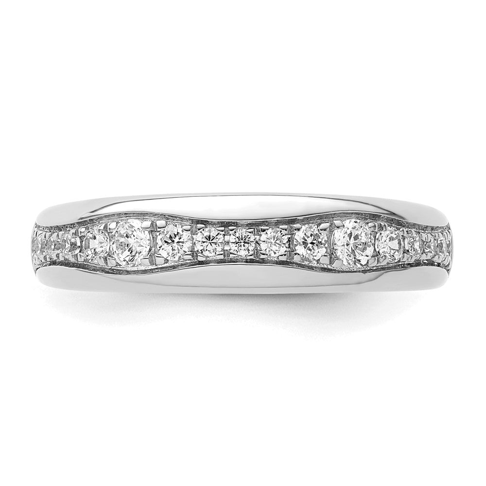 14K White Gold Lab Grown Diamond VS/SI FGH Wedding Band