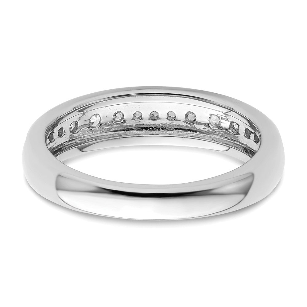 14K White Gold Lab Grown Diamond VS/SI FGH Wedding Band