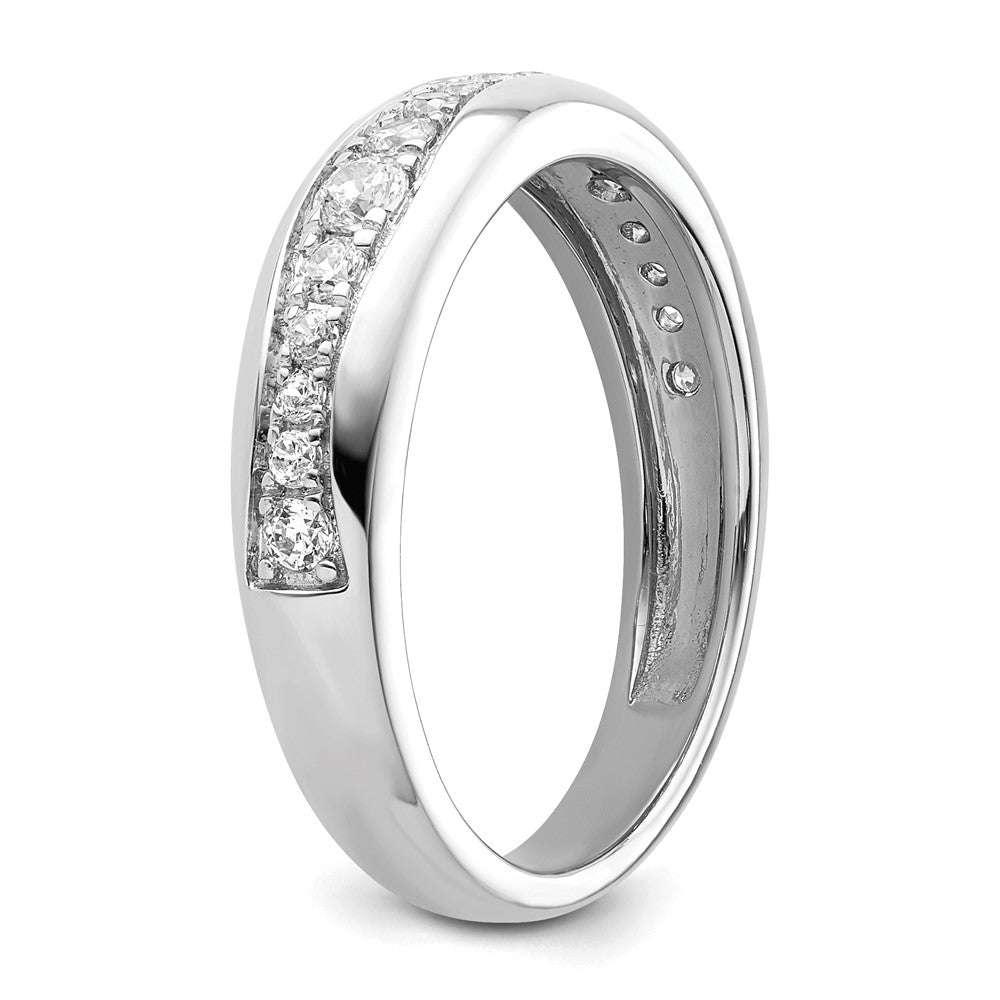 14K White Gold Lab Grown Diamond VS/SI FGH Wedding Band