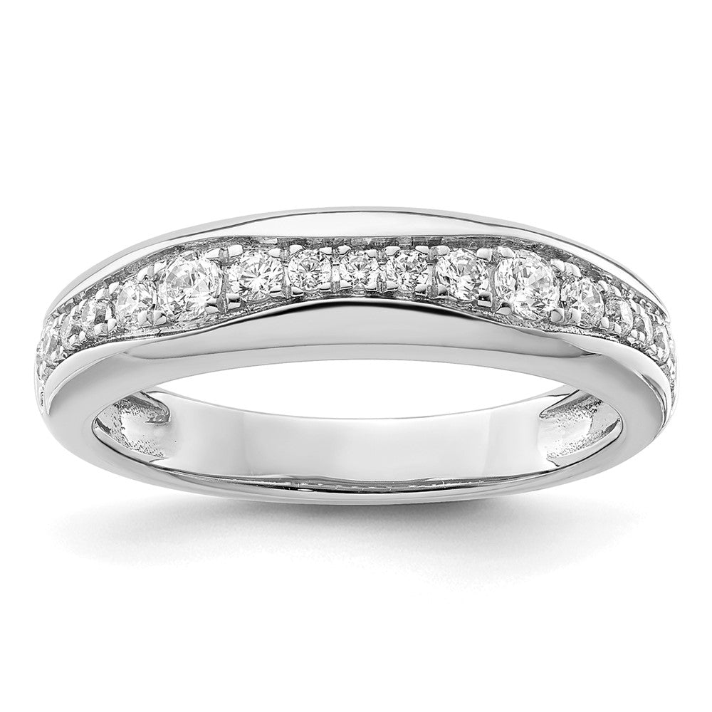 14K White Gold Lab Grown Diamond VS/SI FGH Wedding Band