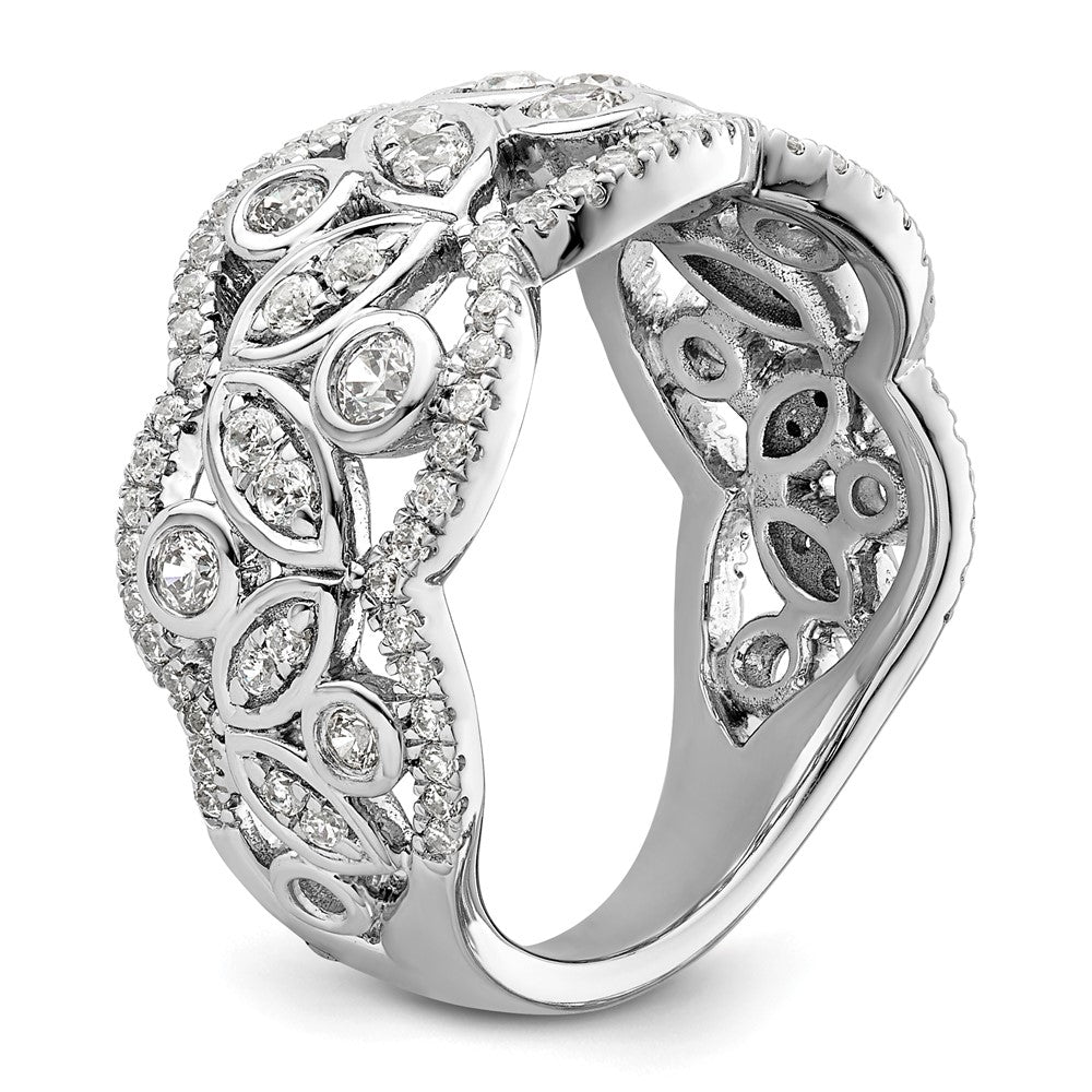 14K White Gold Lab Grown Diamond VS/SI FGH Ring