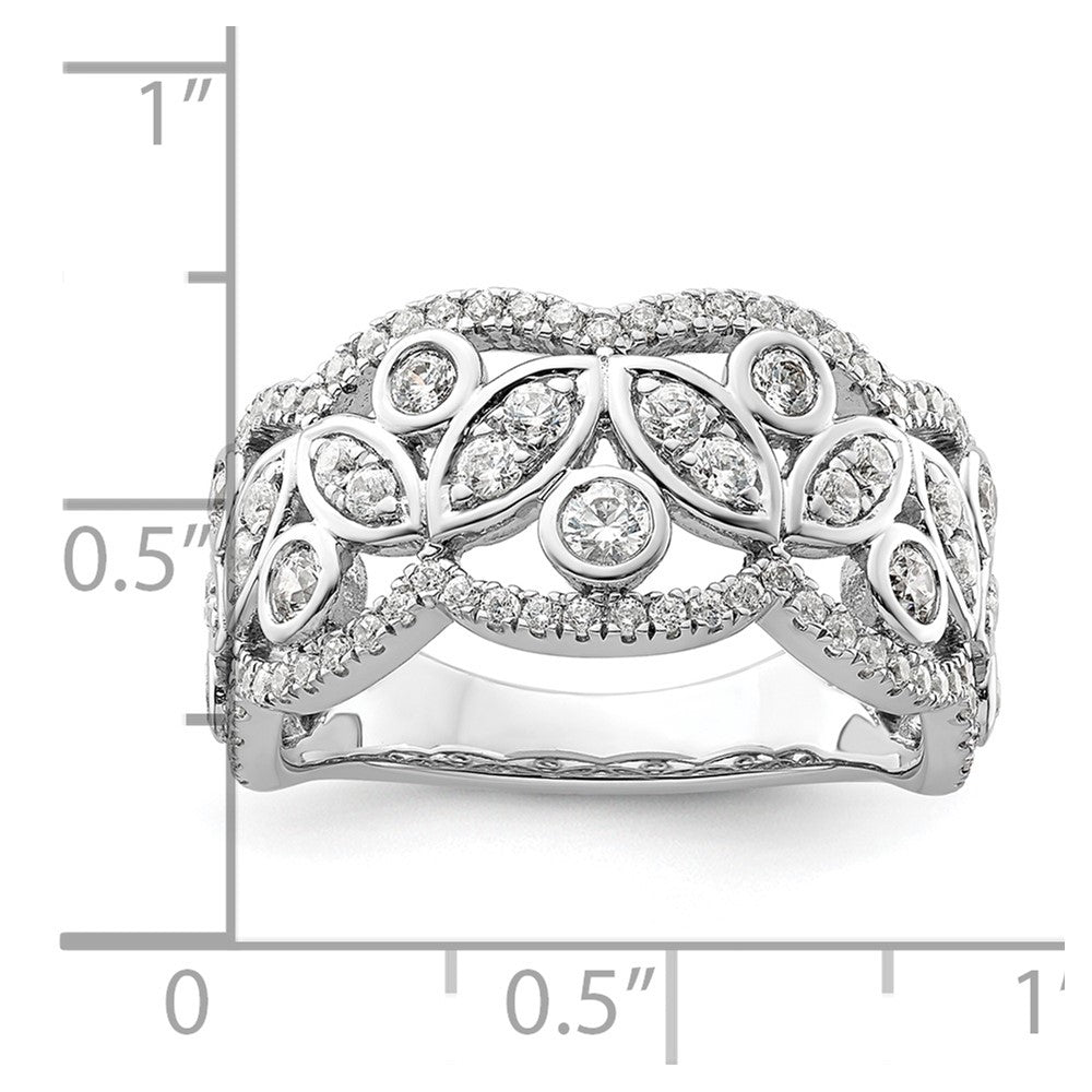 14K White Gold Lab Grown Diamond VS/SI FGH Ring