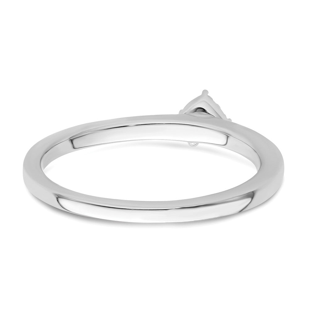 14K White Gold Lab Grown VS/SI FGH Dia Two Promises Comp Promise/Band Ring