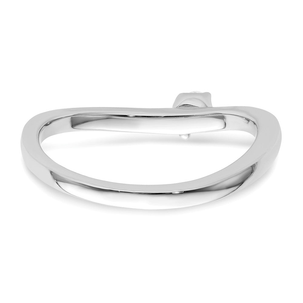 14K White Gold Lab Grown VS/SI FGH Dia Two Promises Comp Promise/Band Ring